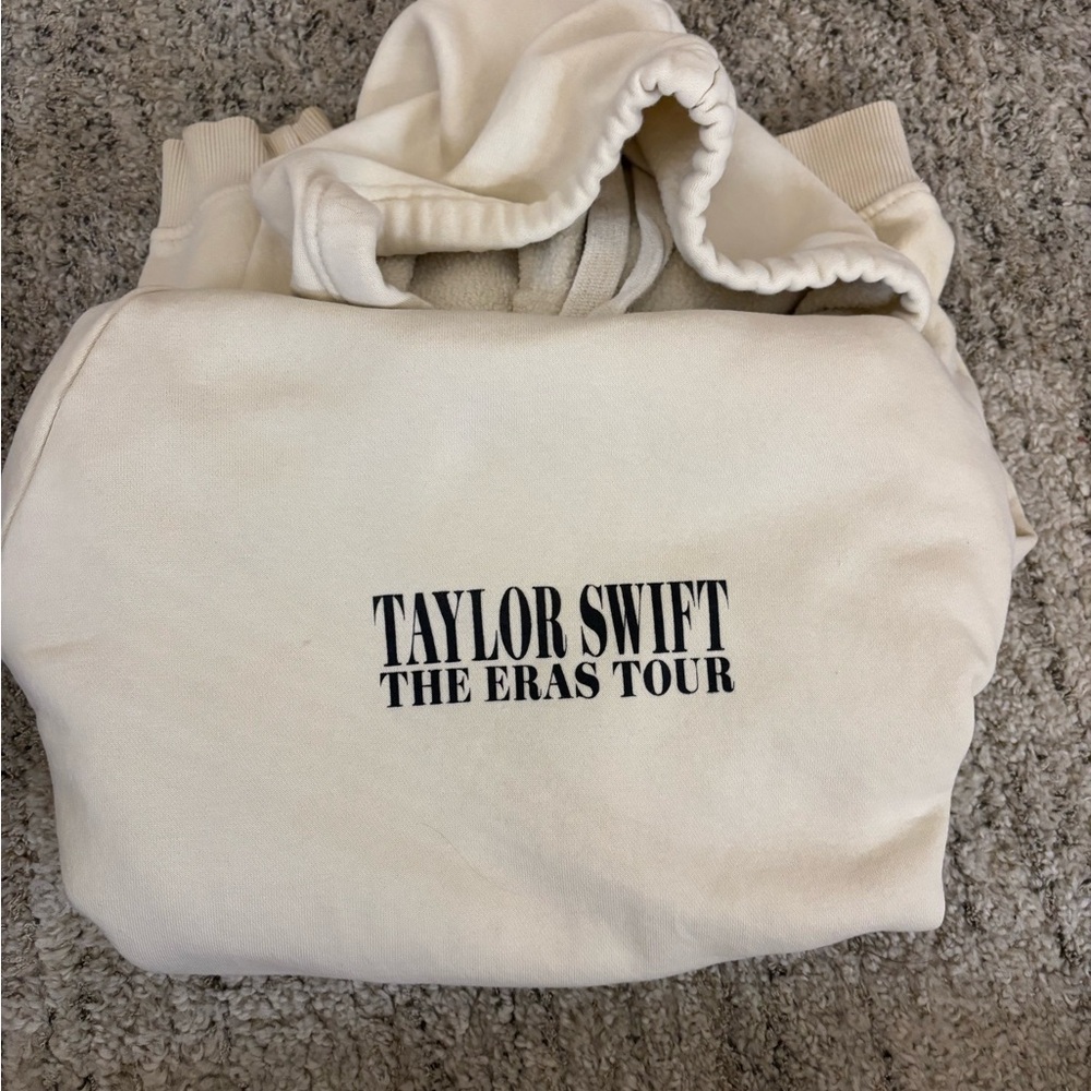 Taylor Swift The Eras Tour Cream Hoodie